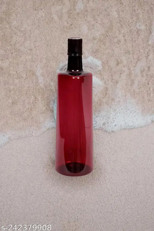 Orange and Wine frost-finished 1ltr PET water bottles set of 3, eco-friendly and BPA-free