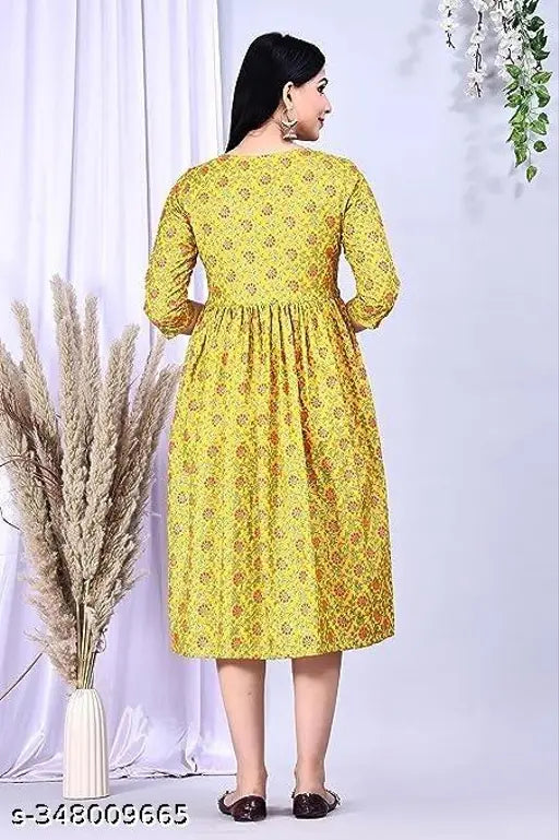 Black rayon printed maxi maternity feeding nighty with three-quarter sleeves, ideal for maternity shoots