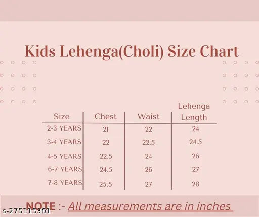 Organza and net embroidered lehenga with crop top, traditional ethnic wear for girls aged 2-8, made in India