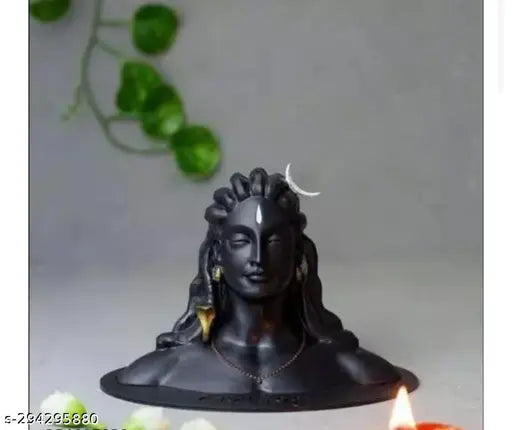 High-quality polyresin Adi Yogi Shiva statue by Pihu Fashion Store, detailed handwork, 10cm x 5cm x 10cm, ideal for home, office, or gift giving