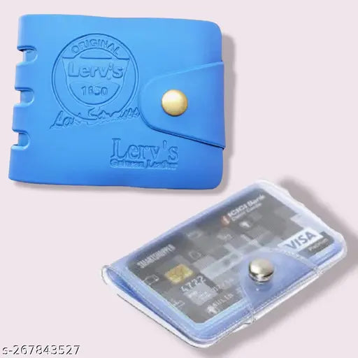 Black textured plastic card holder with 10 slots for men's wallet, compact and spacious, perfect accessory for gifting this festive season