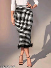 Black & white printed net polycotton skirt, trendy animal print for women's western wear, size 26/28/30/32