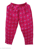 Red, pink, green cotton printed lounge wear pajama set combo for women and girls