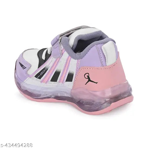 Synthetic LED light sneakers for kids, vibrant and comfortable casual shoes by TEXOS