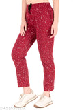 Trendy woolen women's winter printed pyjama pack 2 (S-XXL), absorbent, flexible for sports & casual wear