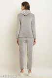 Grey velvet chain hoodie set for women, super soft and elegant for a beautiful lady in your life