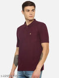 Indian-made cotton polo t-shirt, pack of 1 in solid colors - S, M, L, XL, XXL