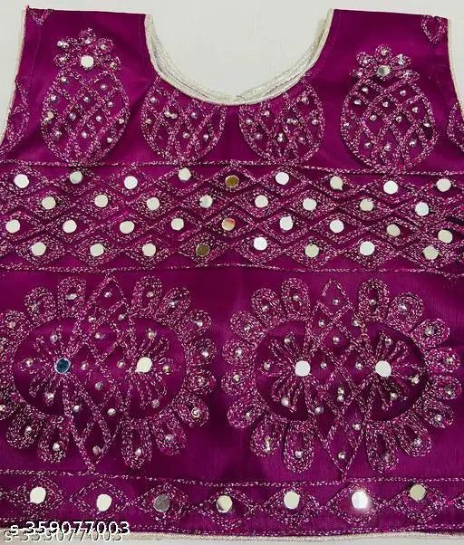 Embroidered super net lehenga choli set, trendy kids designer embroidery work for festive weddings & parties