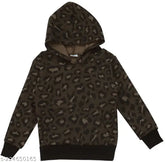 Wool princess trendy girls sweatshirt in solid color for children aged 2-10, made in India