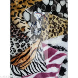 Tortoise animal print polyester shawl/scarf, free size (27x70 inches), warm and comfortable for winter wear