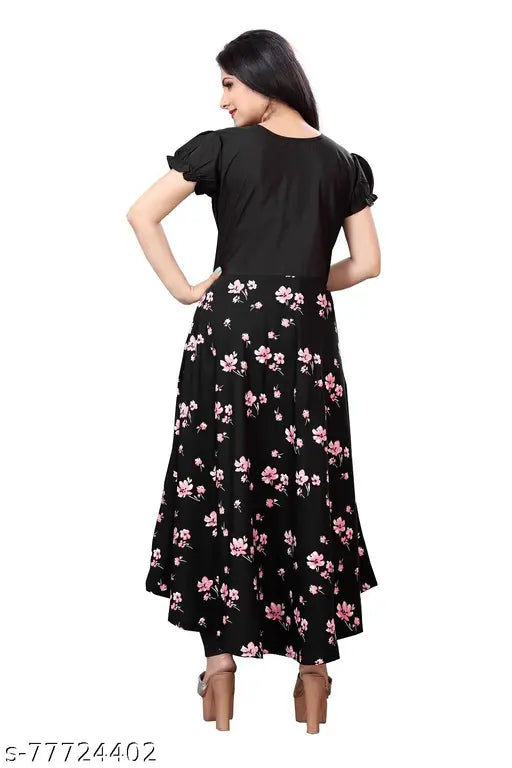 Printed crepe Surat blouse, Indian fashion for women in short sleeves - XS to XXL sizes