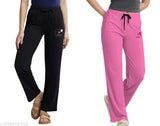 Maxi cotton ladies pantpack, 2 pieces in sizes M-XXL. Indian-made full maxi pants set