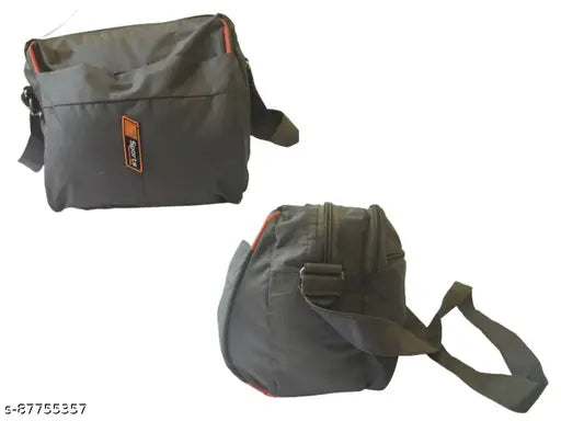 Multicolor polyester sling bag with 3 compartments, perfect for men, women, boys, and girls on-the-go. Compact yet spacious design for everyday essentials. Made in India