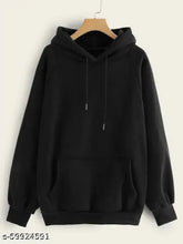 Fleece sweatshirt, trendy elegant design for women. Solid color, long sleeves. XS-XL sizes available