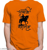 Multicolor polyester Chhatrapati Shivaji Maharaj men's t-shirt, trendy design with short sleeves, S-XXXL sizes available, India origin