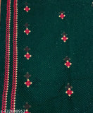 Georgette fabric saree with heavy hotfix and embroidery work, embellished net pattern, free size, India-origin