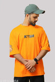 Imported Kush print polyester drop shoulder oversized t-shirt, featuring short sleeves and a relaxed fit