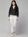 Solid nylon zipper jacket for women, long sleeves, solid pattern, various sizes available