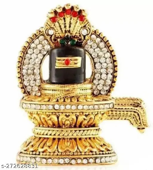 Indian 5cm Love Kart Shivling religious idol for car dashboard or office desk, ideal for pooja gifting and temple use