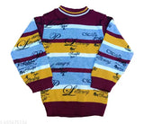 Contemporary boys multi-color wool sweaters, comfy and stylish for 18-month to 5-year-olds, made in India