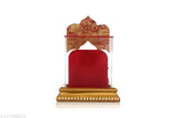 Indian Lakshmi Ganesha Murti Idol Set - Religious car/desktop decor, handcrafted for puja home decoration
