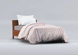 Red microfiber comforter, 150 GSM single bed (54x88 inches), Oswal branded