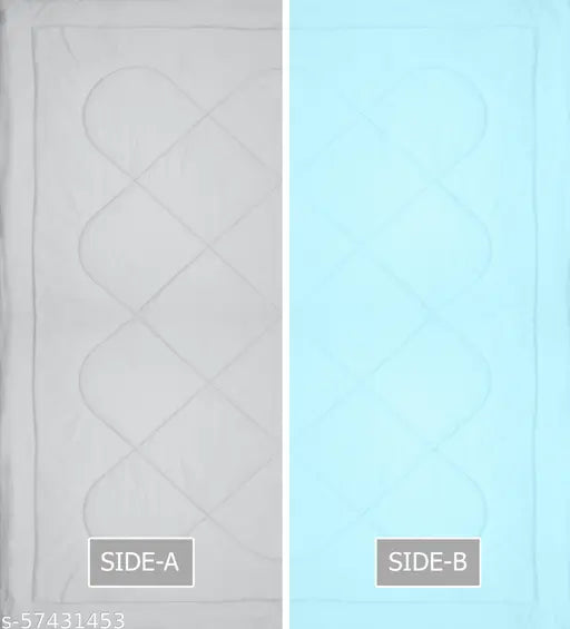 King size micro cotton reversible comforter, ideal for winter and summer use, measures 90x100 cm