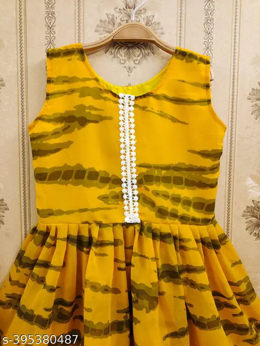 Georgette printed A-line sharara and kurta set for girls, exquisite ethnic Indian party wear