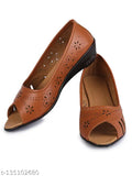 Synthetic Flucki Women's Bellies sandals - stylish wedge design with slip-on fastening, ideal for casual and party wear. Handcrafted in India for maximum breathability