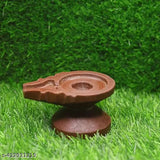 Exquisite 6-inch Red Original Narmada Stone Yoni Base Shivling, elevating home puja experience with divine spiritual significance