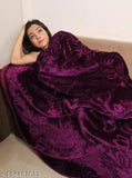 Soft & warm microfiber floral blanket, fade-resistant, great for winter, plush side
