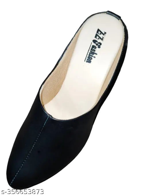 Patent leather slip-on ballerinas for women, trendy heels bellies in solid style, Indian origin (size: IND-3 to IND-8)