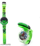 Glowing 3D Hulk watch, free size digital watch for kids from India featuring disco music and blinking lights