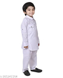 Boys cotton blend kurta and pyjama combo set, festive party wear for young boys aged 1-11 years. India origin