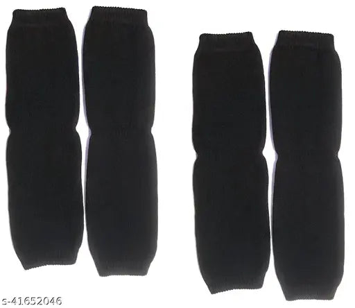 Cotton caps and hats - fashionable unique women's hats, solid pattern, knee warmers, India origin