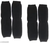 Cotton caps and hats - fashionable unique women's hats, solid pattern, knee warmers, India origin