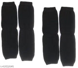 Cotton caps and hats - fashionable unique women's hats, solid pattern, knee warmers, India origin