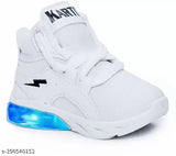 Kids LED light mesh shoes for boys and girls (Bachoo Ke Light wale Shoes), vibrant PVC running shoes with lace-up fastening, perfect for active play in various sizes from 18-24 months to 4-5 years. Made in India