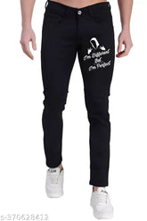 Black cotton blend printed denim jeans, stylish and perfect fit for women. Denim on model showcasing contemporary look