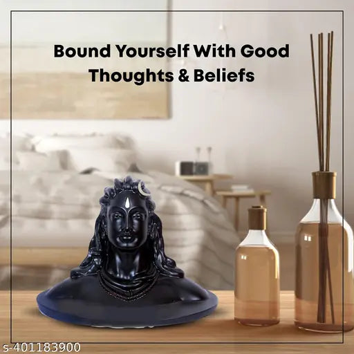 Ceramic Adi Shankara statue, ideal for gifting or car dashboard decor