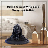 Ceramic Adi Shankara statue, ideal for gifting or car dashboard decor