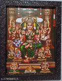 Indian 9x12 inch synthetic resin frame of Sri Lalitha Sundari Raja Rajeshwari Mata photo, religious artwork on display