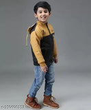 Blue polyester Agile Funky Gerk kids winter jacket with fun printed pattern, perfect for playful outdoor adventures