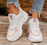 Modern Girls EVA Striped Sports Shoes - Breathable, washable, and comfortable synthetic leather shoes for women's gym workouts, outdoor activities, or casual wear. Made in India, available in sizes 3-8