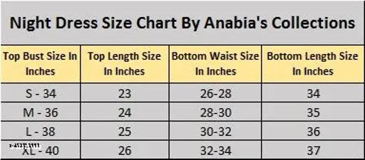 Women's & Girls rayon night suit and dress combo, printed net design, short sleeves, available in sizes S-XL