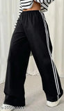 Cotton solid-colored stylish jogger pants for women, waist size 28-34 inches
