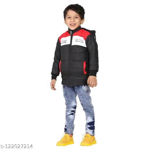 Nylon colorblocked jacket for boys, 12-18 months, official club wear from India
