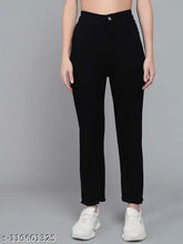 Premium cotton blend high-waist bootleg jeans for women, durable and stretchable UDHATIKRAMAN UKM denim