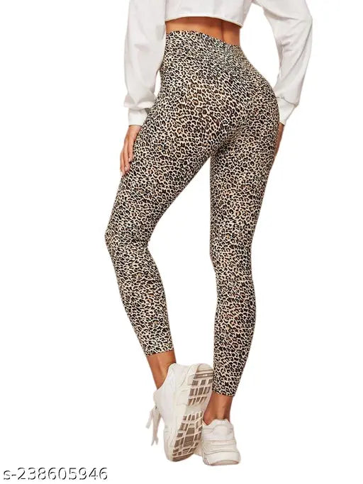 Printed lycra jeggings for every occasion, versatile women's fashion in various sizes from 26-36, featuring floral or geometric patterns