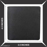 Black faux leather men's wallet by Musaib: trendy, stylish, low-priced, high-quality